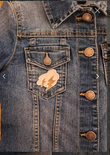 Riflová bunda, benetton,128