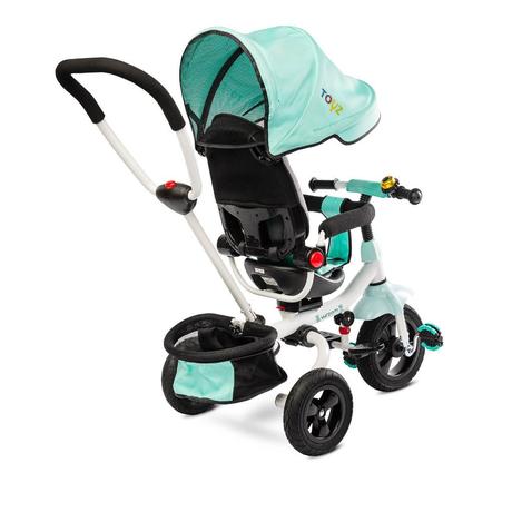 Otočná detská trojkolka turquoise,