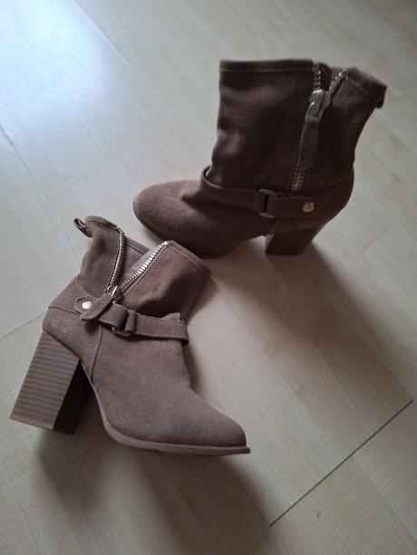 Čižmičky z brúsenej kože (36 stradivarius), stradivarius,36