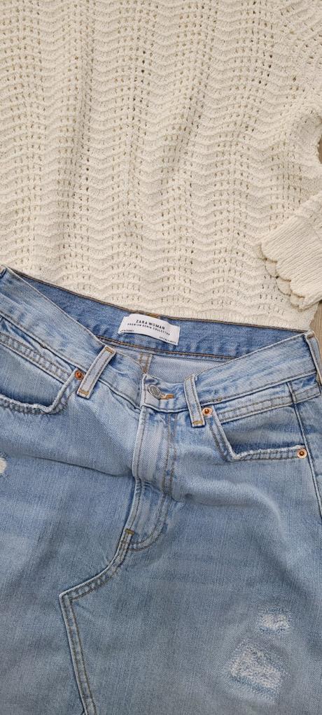 Riflová sukňa zara, zara,s