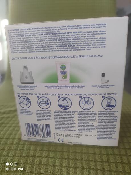 Dettol- bezdotykový dávkovač mydla,