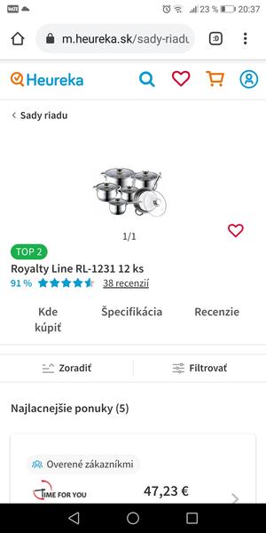 Hrnce Royalty Line - skúsenosti