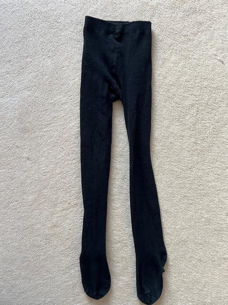 Čierne bavlnené zimné pančuchy scorpio, 116