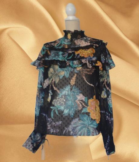 Karen millen - blúzka s kvetinovým vzorom, veľ.36, 36