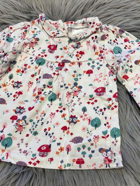 Dievčenské vzorované tričko (62), c&a,62