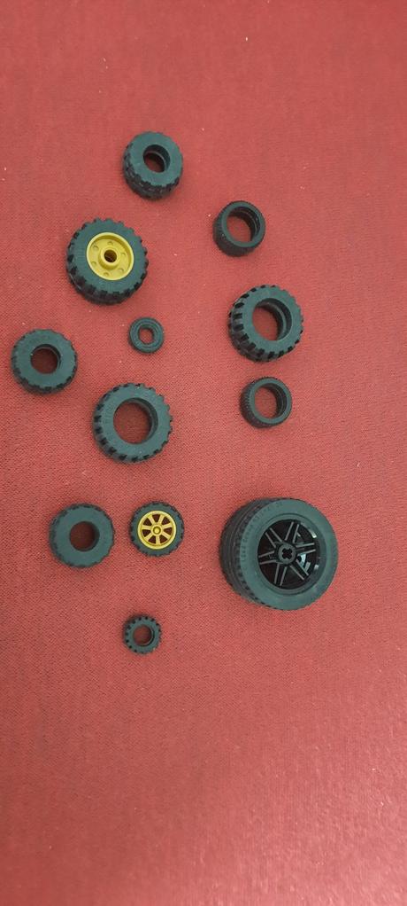 Kolieska nahradne- rozne velkosti, 