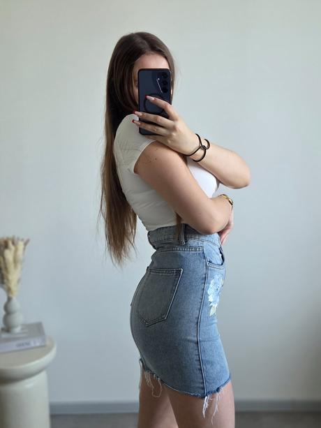 Rifľová sukňa xs/s, takko,xs