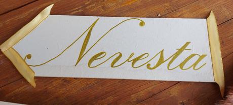 Tabuľky nevesta + posledná možnosť, 