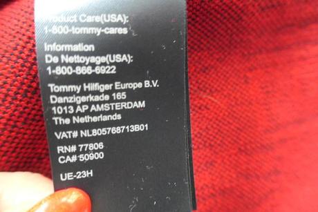 Tommy hilfiger icon cerveno cierne saty vel. l, tommy hilfiger,l