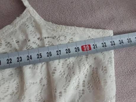 Biele cipkovane saty h&m, h&m,134