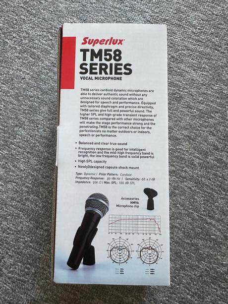 Mikrofón tm58 series superlux, 