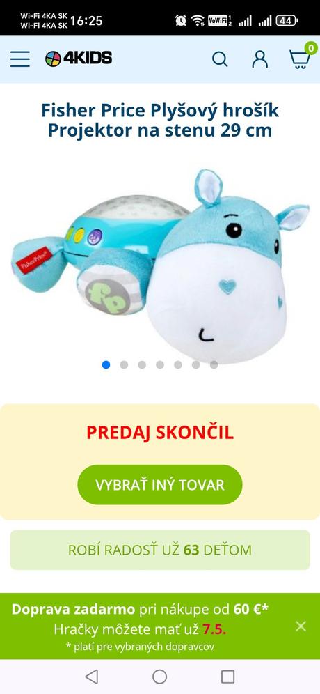 Hrošík fischer price, 