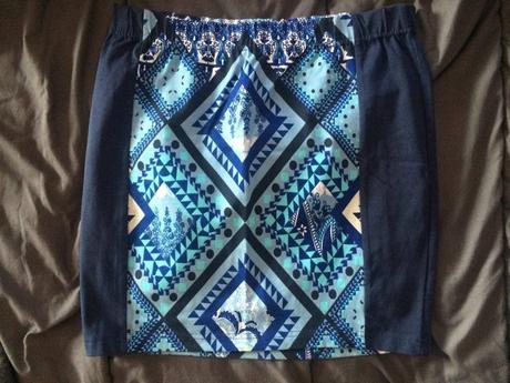 Letna vzorovaná sukňa, s