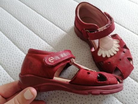 Kožené sandálky ecco 24, ecco,24