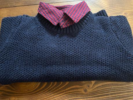 Vianočný svetrík s golierikom, f&f,98