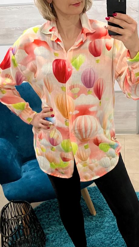 Dámska vzorovaná košeľa (uni), l / m / s / xl