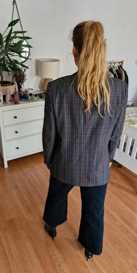 Vintage vlnené sako, l