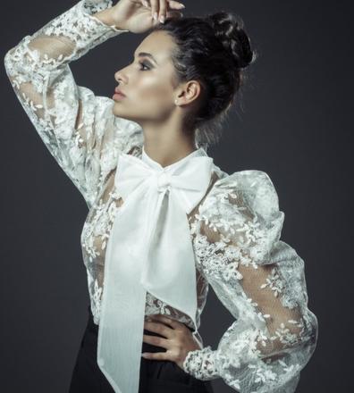 Biela blúzka dámska, s