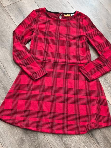 Šaty káro, vianočné 146/152, pepperts,146