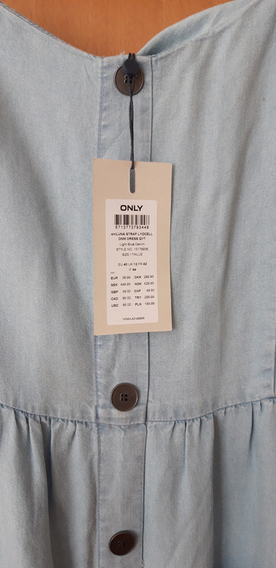 Šaty only luna na ramienka, only,40 / l / m