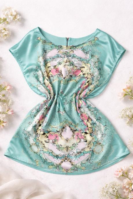 Elegantná blúzka s barokovým vzorom, l