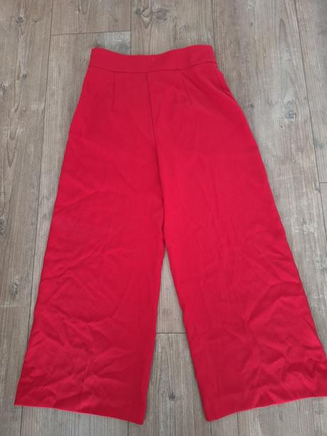 Červené siroke nohavice zara, zara,m