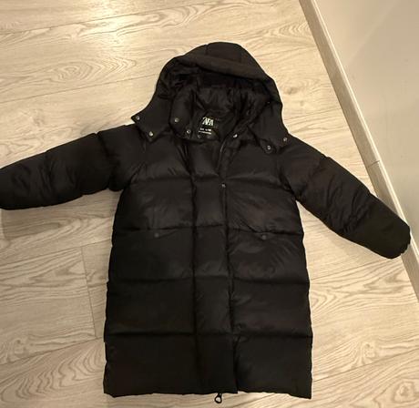 Páperová predĺžená bunda, zara,140