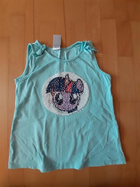 Tričko bez rukávov ponny -obojstranne flitrové, disney,116