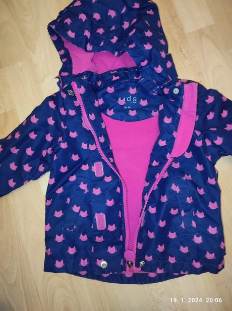 Prechodná bunda pre dievčatko, 92