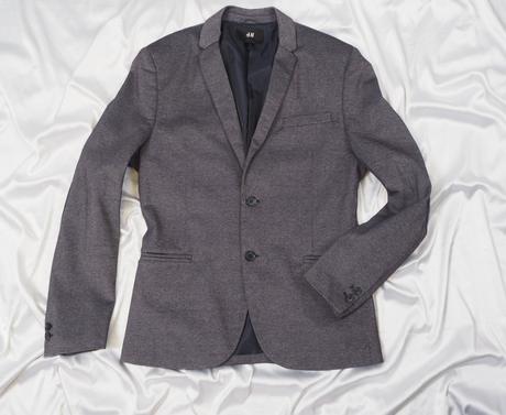 Kvalitné sivé sako h&m, h&m,46