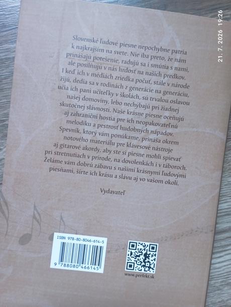 Spevník ľudových piesní (už s poštou), 