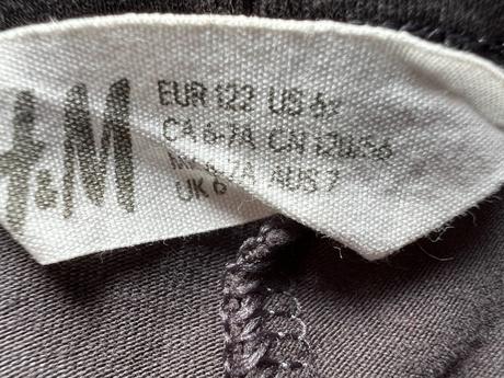 Tmavošedé legíny s jednorožocom/ unicorn, h&m,122