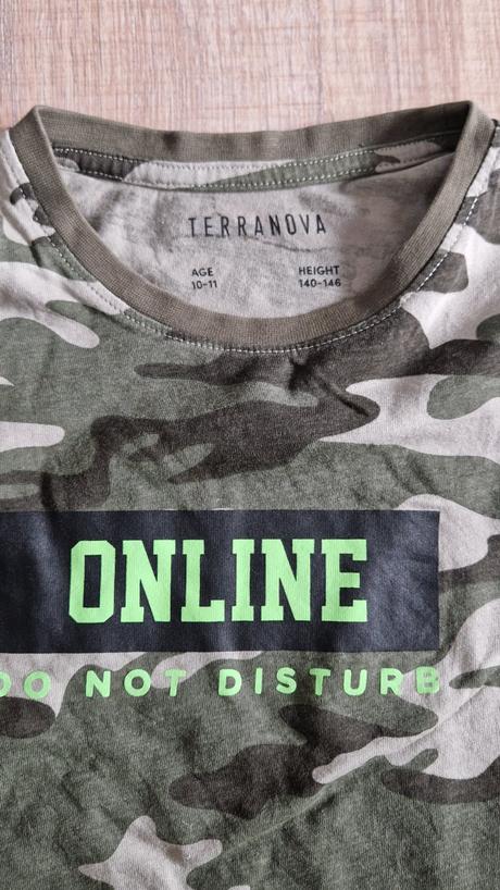 Kaki tričko 10-11rokov, terranova,146