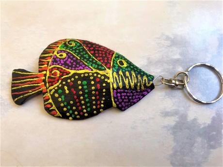 Etno prívesok z ebenového dreva / 2 ks,