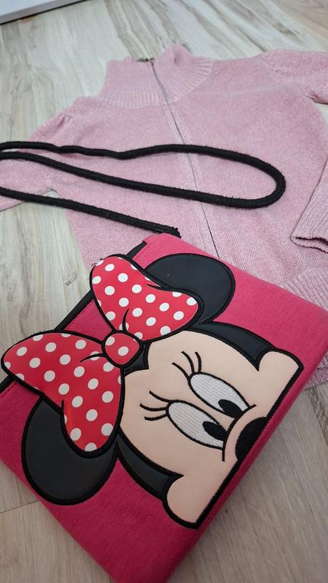 Ruzovkavy ligotavy svetrik a kabelka free, 116