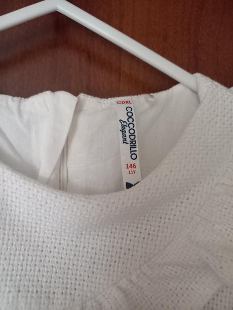 Biele šaty coccodrillo v.146, coccodrillo,146