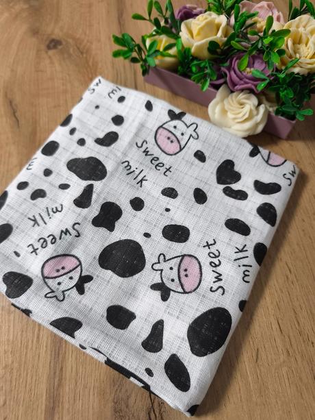 23- bavlnená plienka kravička, 