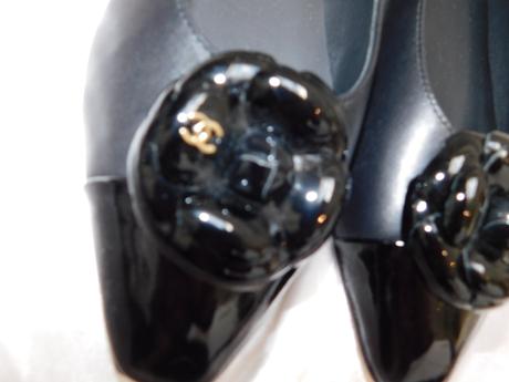 Chanel cambon flats luxusne kožene balerinky, 39