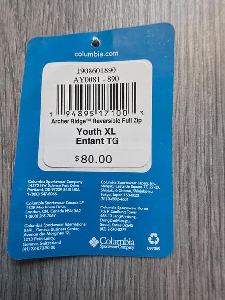 Columbia obojstranná bunda, columbia,176