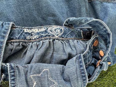 Desigual šatová sukňa riflova, desigual,110