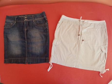 2x sukňa, denim,28