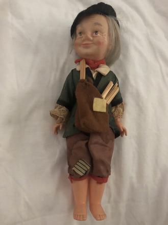 Stara babika hracka antik doll rozmer podla foto s, 