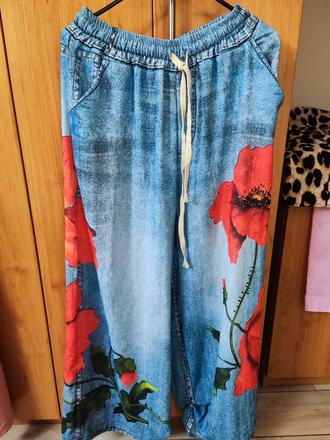 Jemné nohavice pre vyššie dámy,