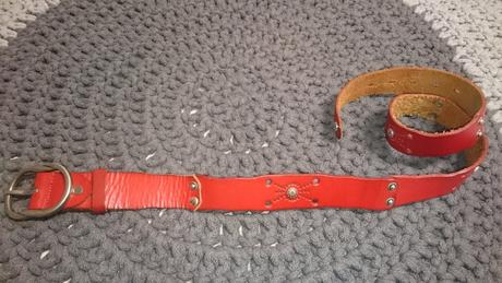 Opasek pravá kůže, délka 100cm, 