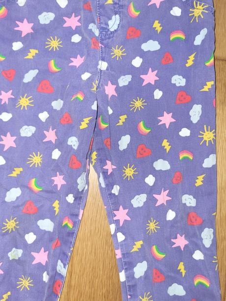 Krásne dievčenské nohavice z biobavlny 98/104, tchibo,98