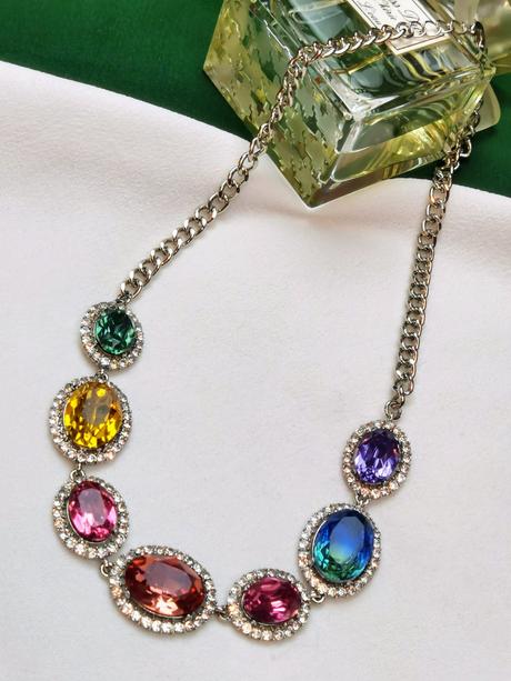 Bijou brigitte - náhrdelník s farebnými kryštálmi, bijou brigitte