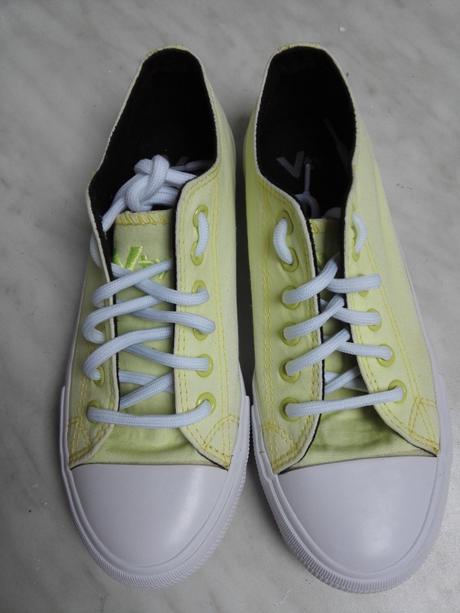 Tenisky dievčenské vty zltozelenkave vel 37, 37