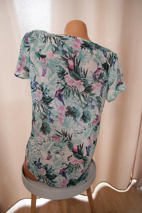 Mentolová tropico blúzka, l, l