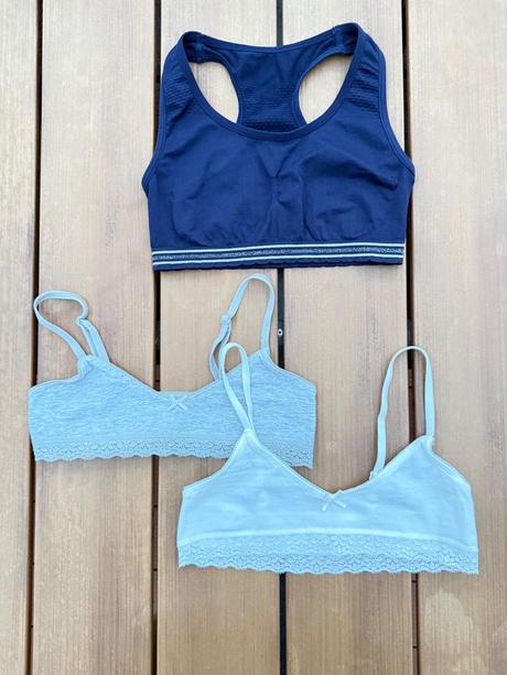 3 podprsenkové topy, h&m,140