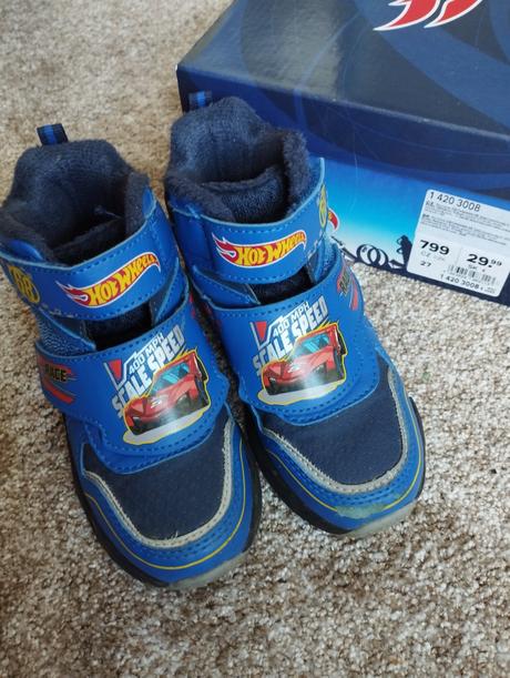 Členkové tenisky na suchý zips hot wheel, deichmann,27